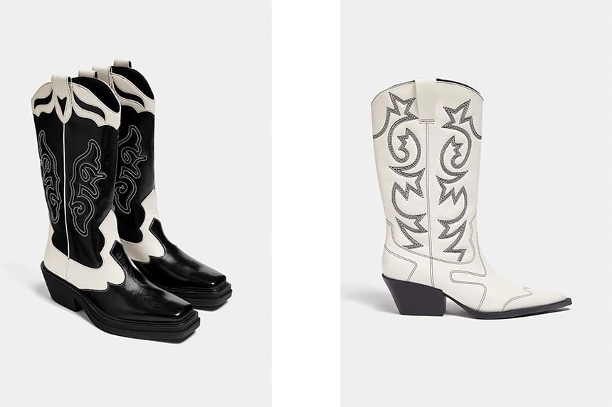 outfits para un festival botas cowboy colores